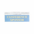 Conference Sponsor Cornflower Blue Award Ribbon (4"x1 5/8")